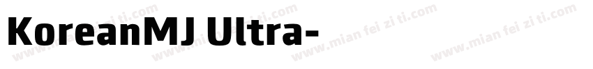 KoreanMJ Ultra字体转换